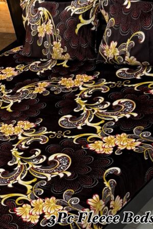 Soft Fleece Bedsheet With 2 Pillow Covers Winter Bedsheets 2025 FL-2
