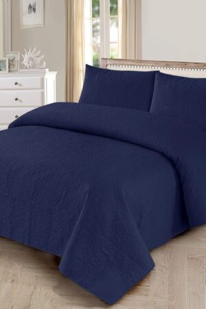 Luxury Premium Quality Quilted 3Pc Bedspread With 2 Pillow Covers King Size