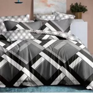 Premium Quality 3pc Export Cotton King size Double Bedsheet with 2 Pillow Covers