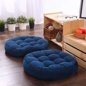 Premium Quality Round Floor Cushions Pack of 2 - Image 2
