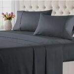 Premium Quality Plain Grey  Color Cotton Bedsheet King Size With 2 Pillow Covers