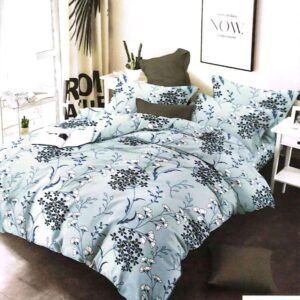 Premium Quality 3pc Export Cotton King size Double Bedsheet with 2 Pillow Covers