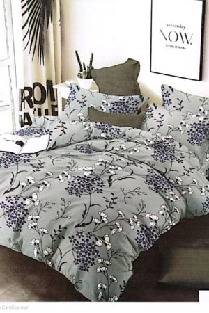 Premium Quality 3pc Export Cotton King size Double Bedsheet with 2 Pillow Covers