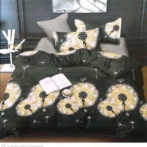 Premium Quality 3pc Export Cotton King size Double Bedsheet with 2 Pillow Covers