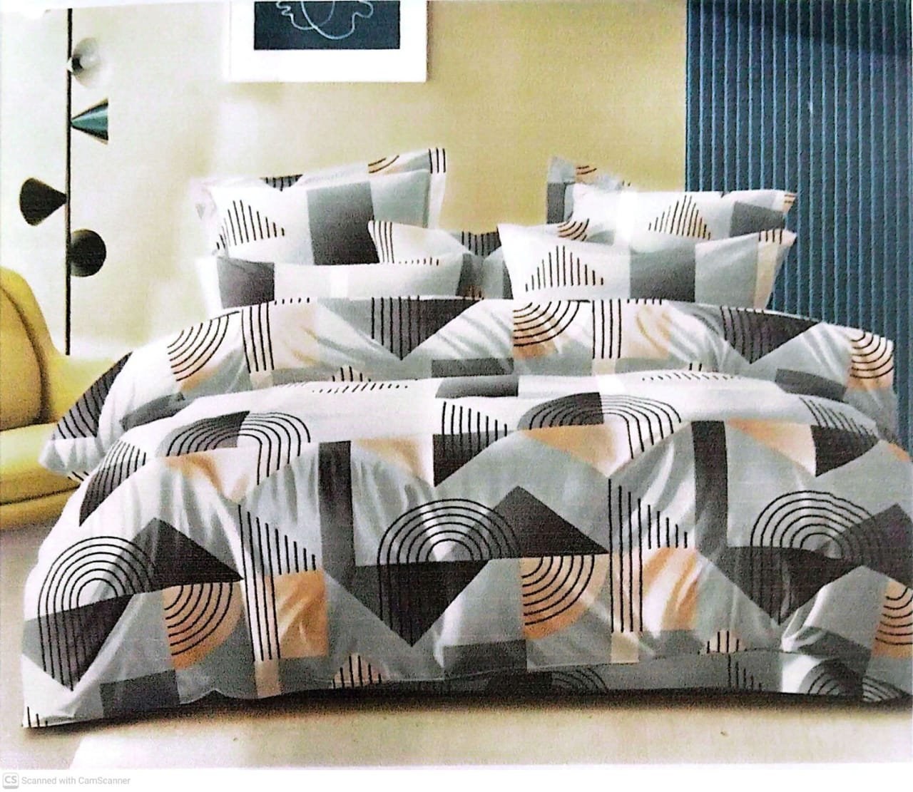 Premium Quality 3pc Export Cotton King size Double Bedsheet with 2 Pillow Covers