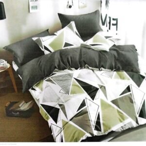 Premium Quality 3pc Export Cotton King size Double Bedsheet with 2 Pillow Covers