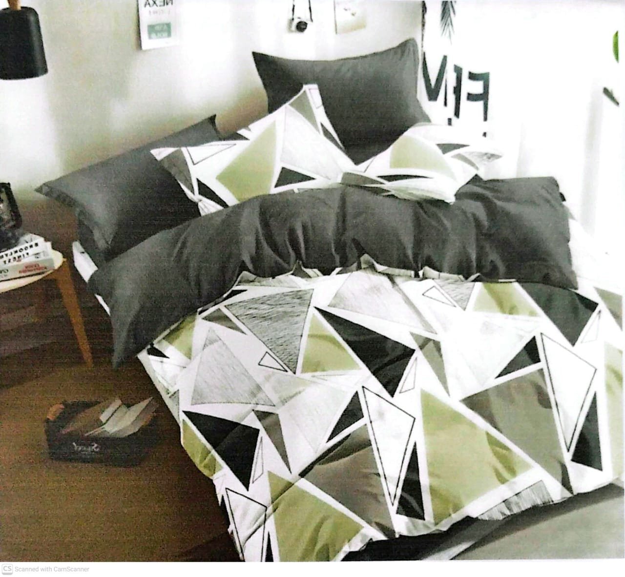 Premium Quality 3pc Export Cotton King size Double Bedsheet with 2 Pillow Covers