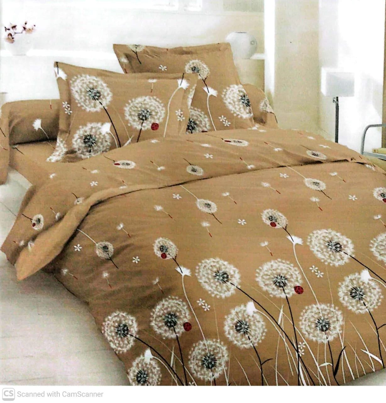 Premium Quality 3pc Export Cotton King size Double Bedsheet with 2 Pillow Covers