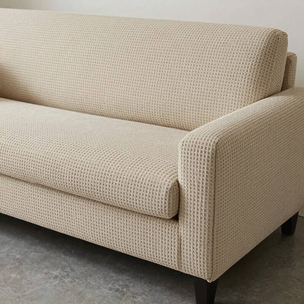 Waffle Knit Elastic Sofa Cover