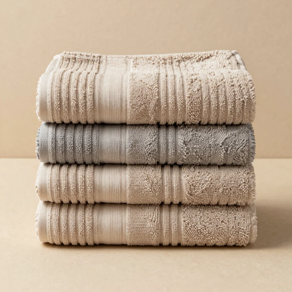 Ribbed Turkish Bath Towel Set